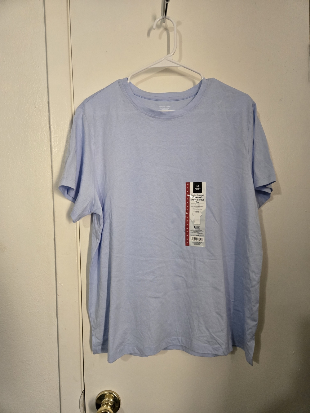 Everyday Light Blue Short Sleeve Crew Tee - Women's